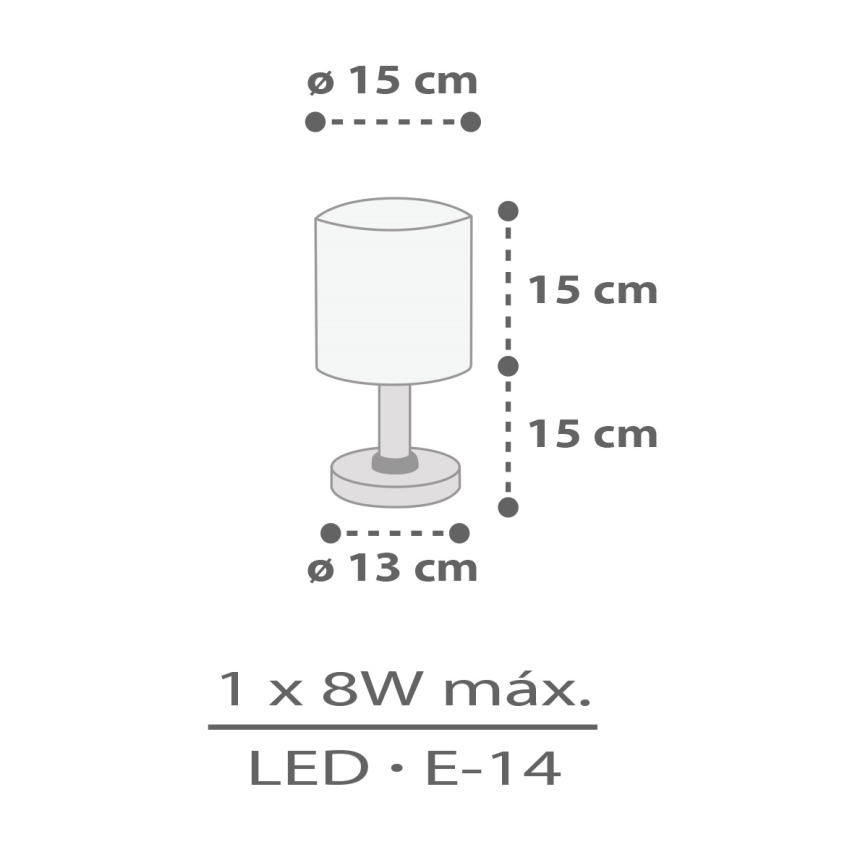 Dalber 60621 - Lámpara infantil RHICO AND CROCO 1xE14/8W/230V