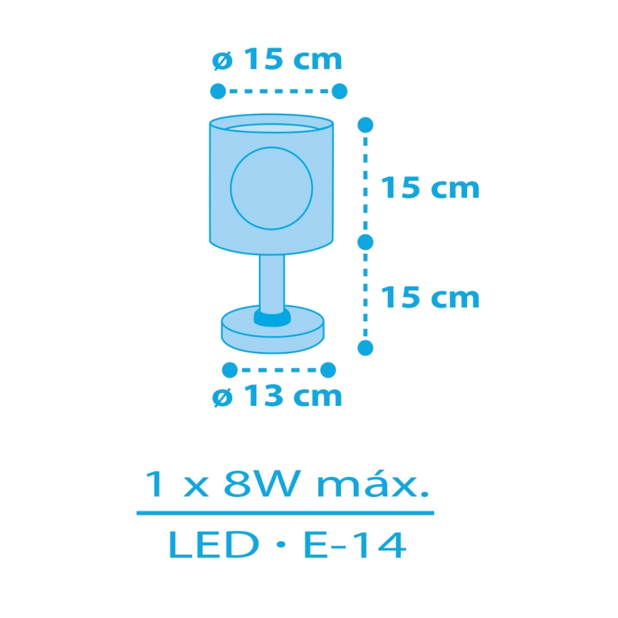 Dalber 60651 - Lámpara infantil PIRATA ISLAND 1xE14/8W/230V