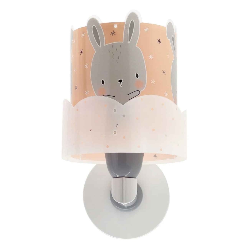 Dalber 61159S - Aplique infantil BUNNY 1xE27/60W/230V naranja