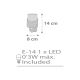 Dalber 61235E - LED Lámpara con enchufe MOON 1xE14/0,3W/230V