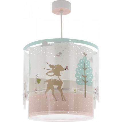 Dalber 61272 - Lámpara de araña infantil LOVING DEER 1xE27/60W/230V