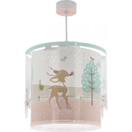 Dalber 61272 - Lámpara de araña infantil LOVING DEER 1xE27/60W/230V