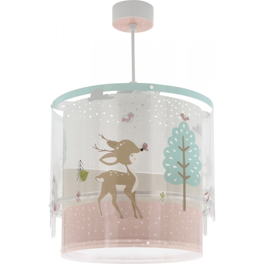 Dalber 61272 - Lámpara de araña infantil LOVING DEER 1xE27/60W/230V