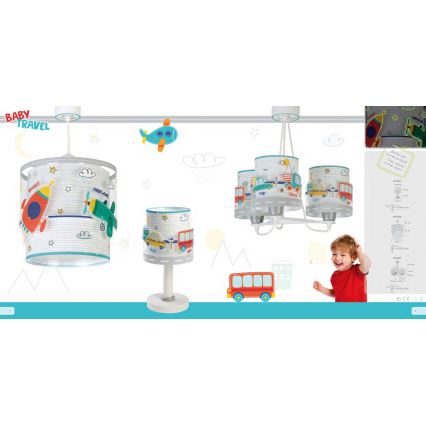 Dalber 61681 - Lámpara infantil BABY TRAVEL 1xE14/40W/230V