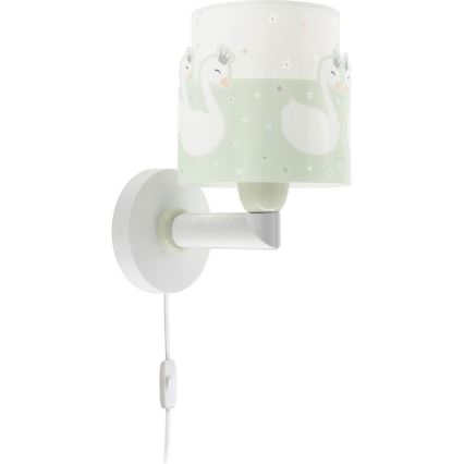 Dalber 61719H - Aplique infantil SWEET LOVE 1xE27/60W/230V verde