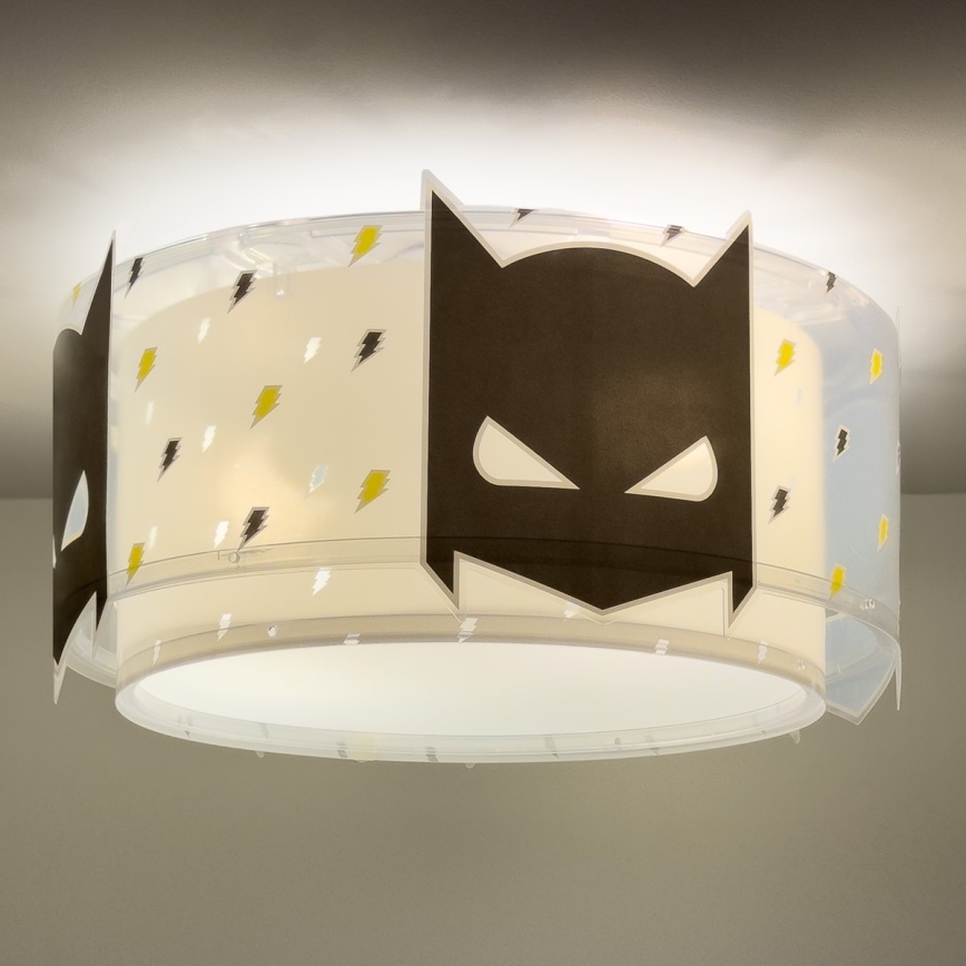 Dalber 61806 - Plafón infantil DARK HERO 2xE27/15W/230V