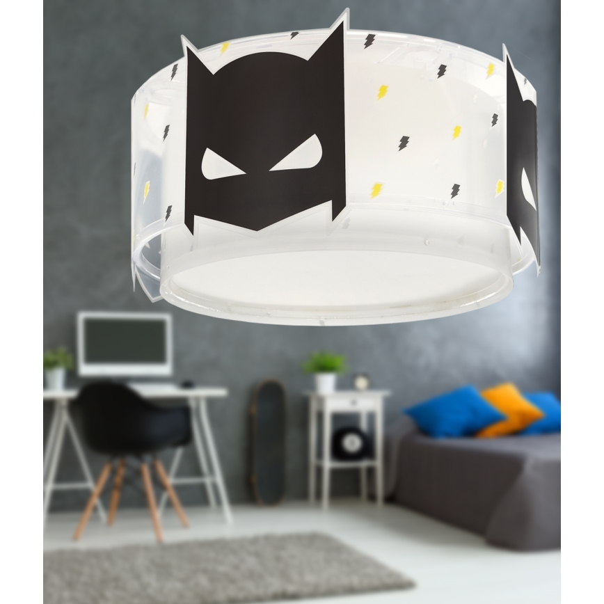 Dalber 61806 - Plafón infantil DARK HERO 2xE27/15W/230V