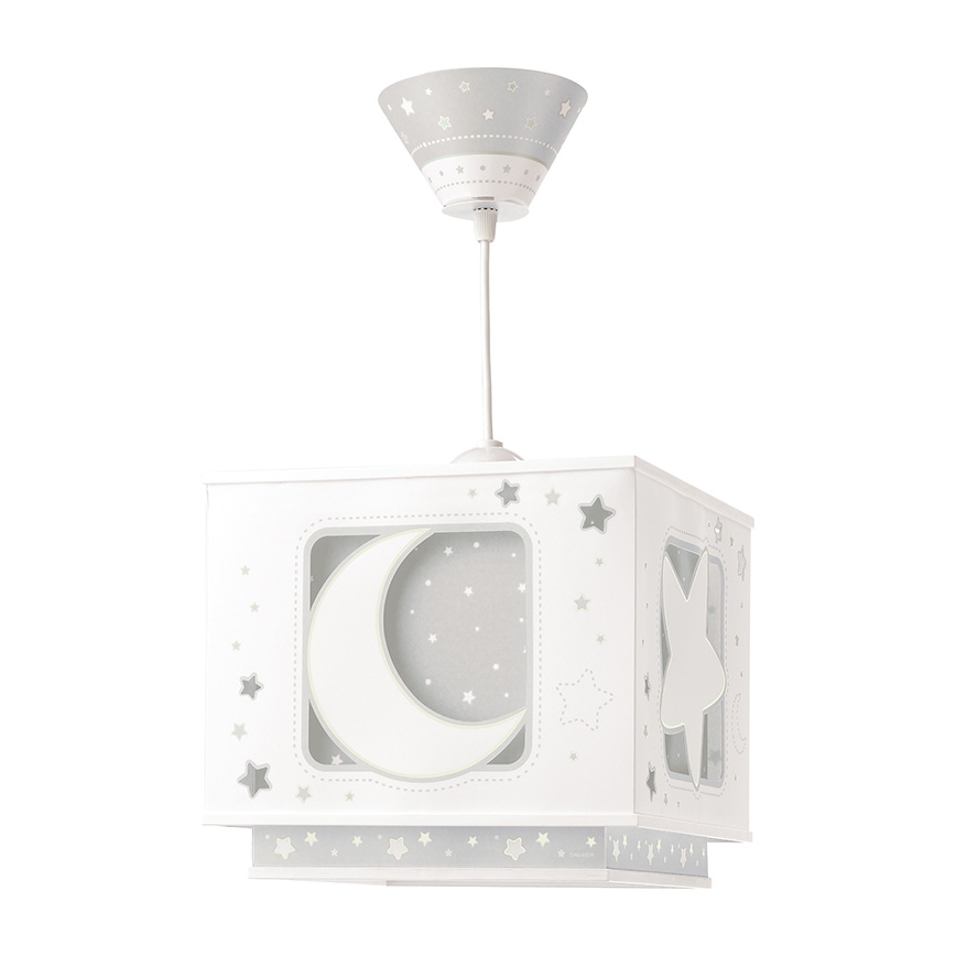 Dalber 63232E - Lámpara colgante infantil MOON LIGHT 1xE27/60W/230V