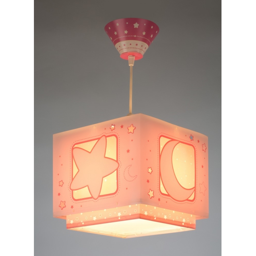 Dalber 63232S - Lámpara colgante infantil MOON LIGHT 1xE27/60W/230V