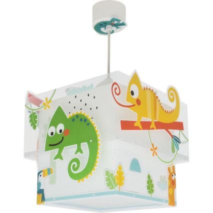 Dalber 63312 - Lámpara colgante infantil HAPPY JUNGLE 1xE27/15W/230V