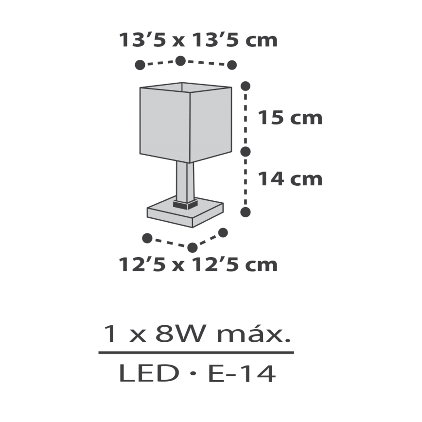 Dalber 63371 - Lámpara infantil LITTLE PIXEL 1xE14/8W/230V