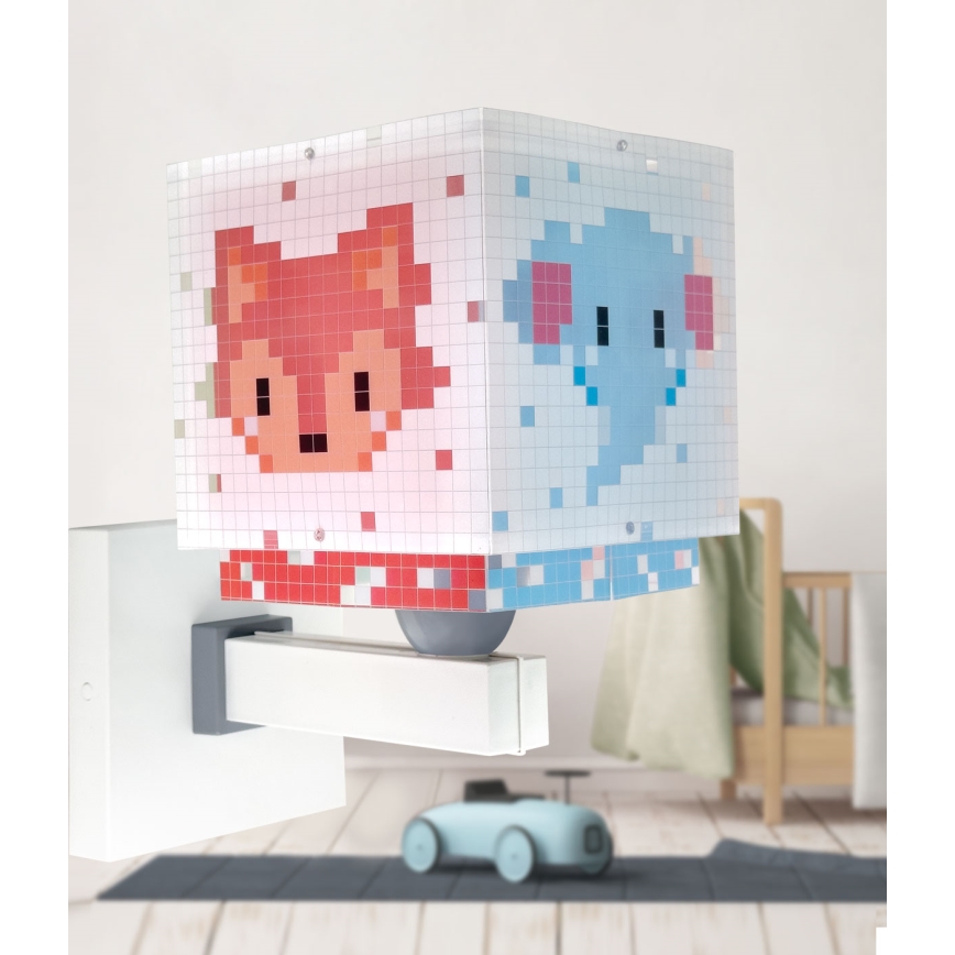 Dalber 63379 - Aplique infantil LITTLE PIXEL 1xE27/15W/230V