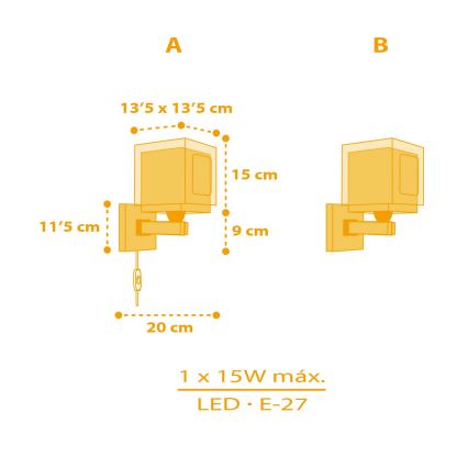 Dalber 63409 - Aplique infantil MY FARM 1xE27/15W/230V