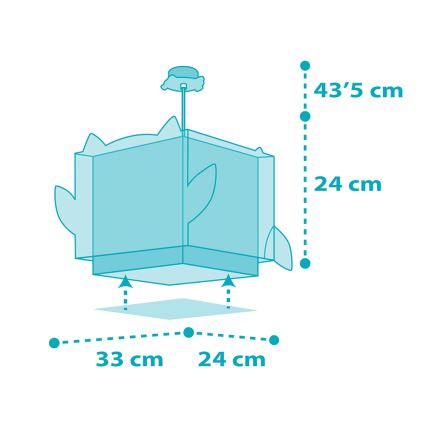 Dalber 64392 - Lámpara colgante infantil LITTLE OWL 1xE27/60W/230V