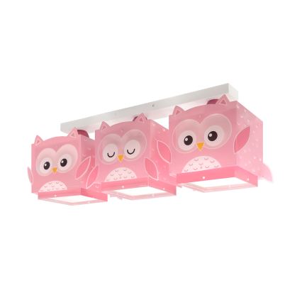 Dalber 64483 - Plafón infantil LITTLE FRIENDS 3xE27/15W/230V
