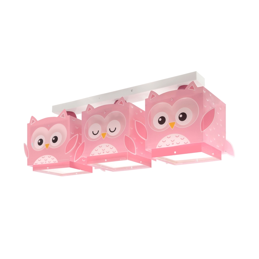 Dalber 64483 - Plafón infantil LITTLE FRIENDS 3xE27/15W/230V