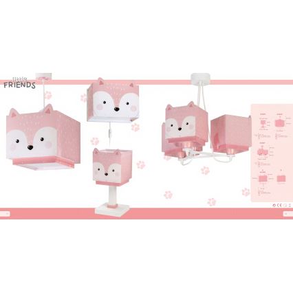 Dalber 64581 - Lámpara infantil LITTLE FOX 1xE14/40W/230V