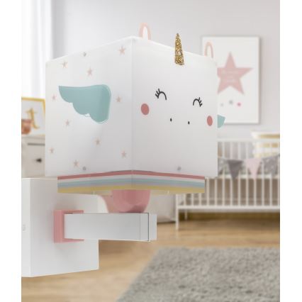 Dalber 64599 - Aplique infantil LITTLE UNICORN 1xE27/15W/230V