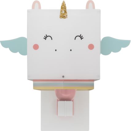 Dalber 64599 - Aplique infantil LITTLE UNICORN 1xE27/15W/230V