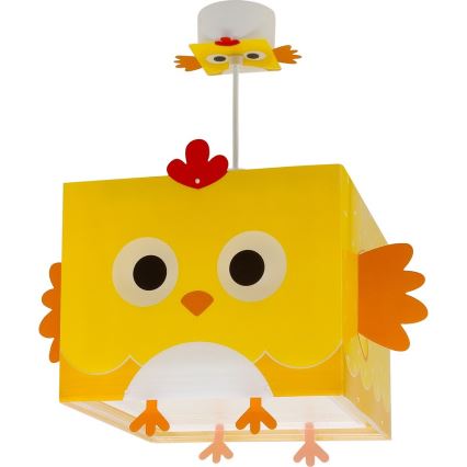 Dalber 64642 - Lámpara colgante infantil LITTLE CHICKEN 1xE27/15W/230V