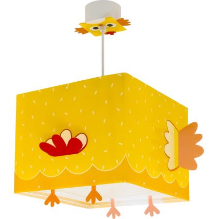 Dalber 64642 - Lámpara colgante infantil LITTLE CHICKEN 1xE27/15W/230V