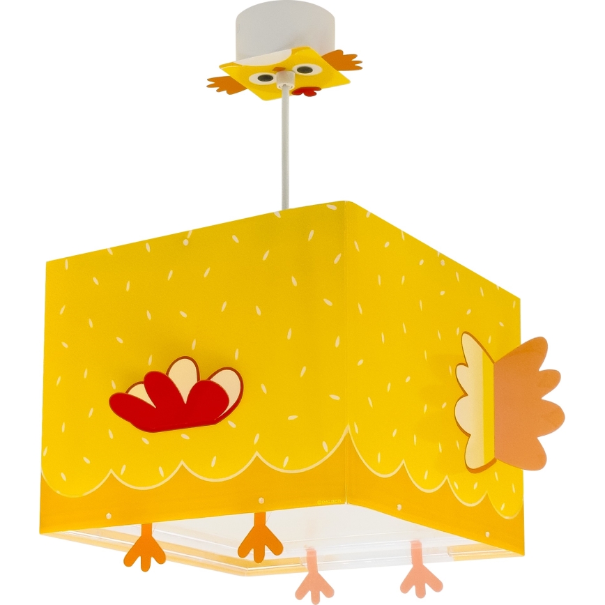 Dalber 64642 - Lámpara colgante infantil LITTLE CHICKEN 1xE27/15W/230V