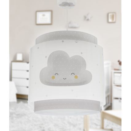 Dalber 76012E - Lámpara colgante infantil BABY DREAMS 1xE27/15W/230V gris