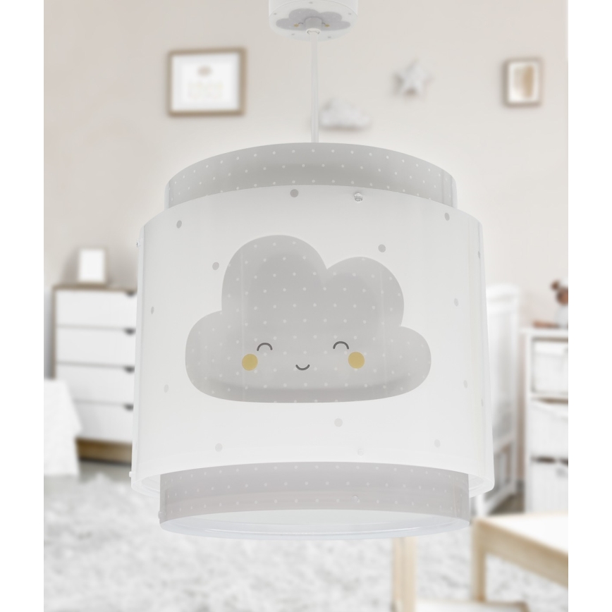 Dalber 76012E - Lámpara colgante infantil BABY DREAMS 1xE27/15W/230V gris