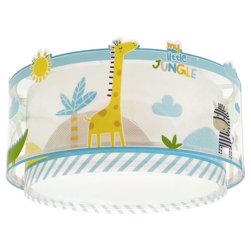 Dalber 76116 - Plafón infantil JUNGLE 2xE27/15W/230V