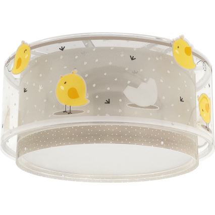 Dalber 76876 - Plafón infantil BABY CHICK 2xE27/15W/230V