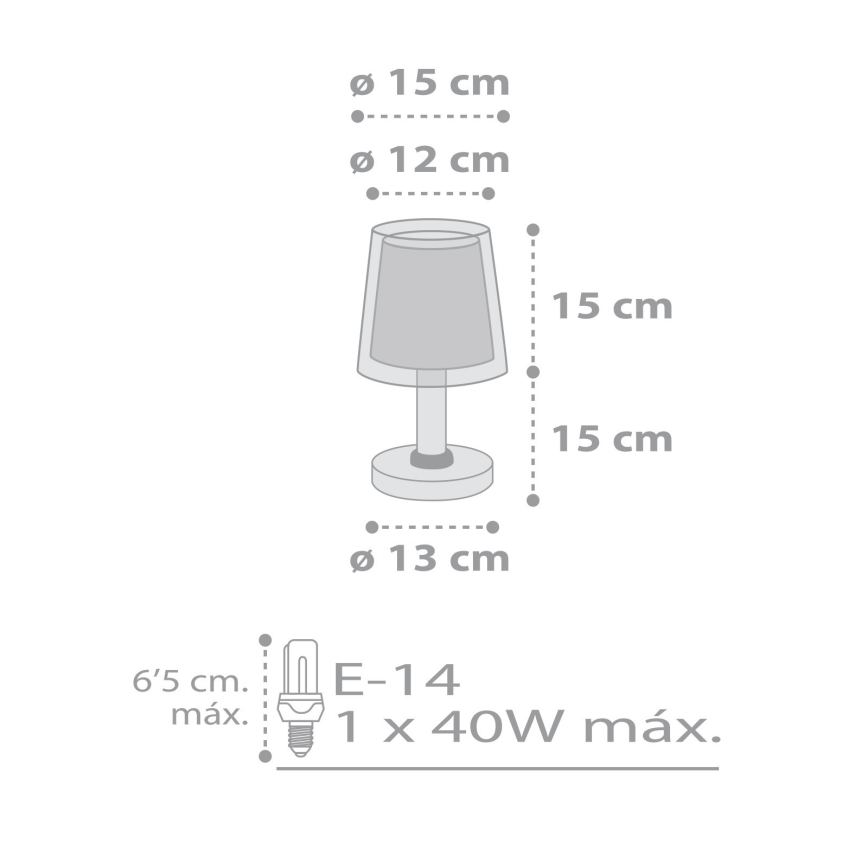 Dalber 81191E - Lámpara infantil LIGHT FEELING 1xE14/40W/230V