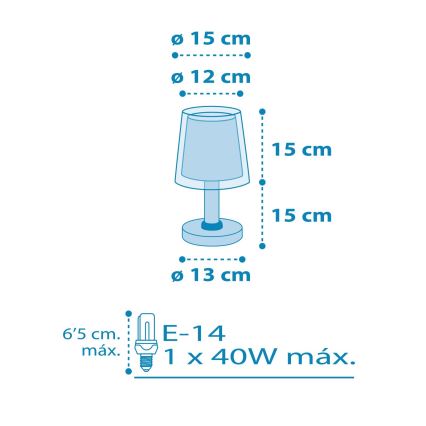 Dalber 81191T - Lámpara infantil LIGHT FEELING 1xE14/40W/230V