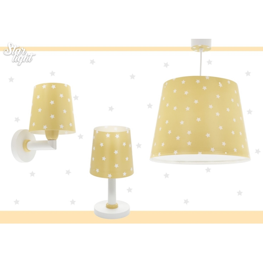 Dalber 82211A - Lámpara infantil STAR LIGHT 1xE14/40W/230V amarillo