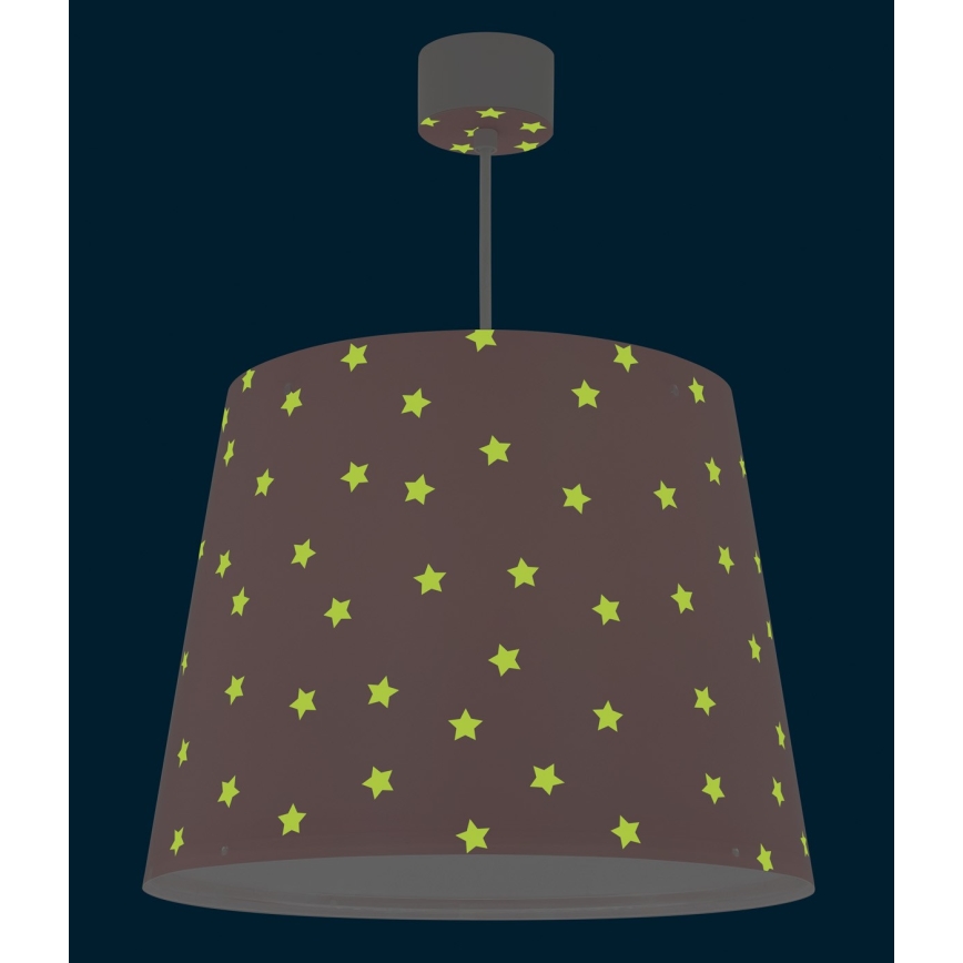 Dalber 82212S - Lámpara de araña infantil STAR LIGHT 1xE27/60W/230V rosa