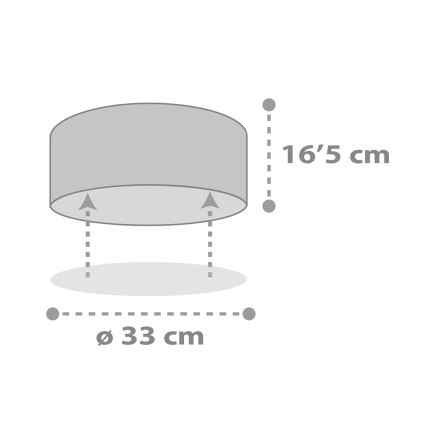 Dalber 82216B - Plafón infantil STAR LIGHT 2xE27/60W/230V blanco