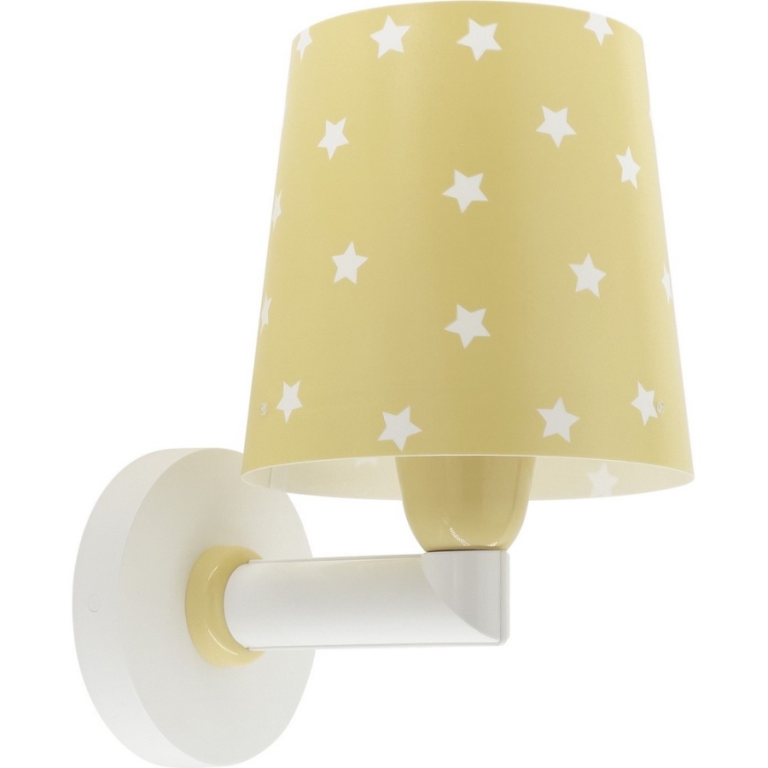 Dalber 82219A - Aplique infantil STAR LIGHT 1xE27/60W/230V amarillo