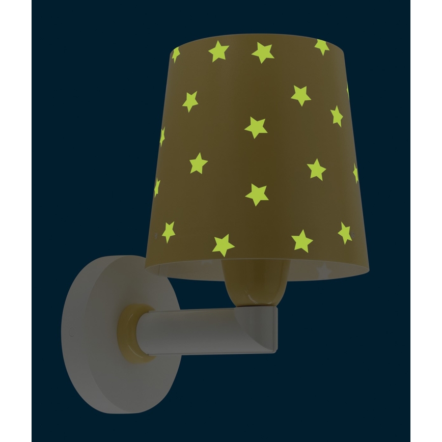 Dalber 82219A - Aplique infantil STAR LIGHT 1xE27/60W/230V amarillo