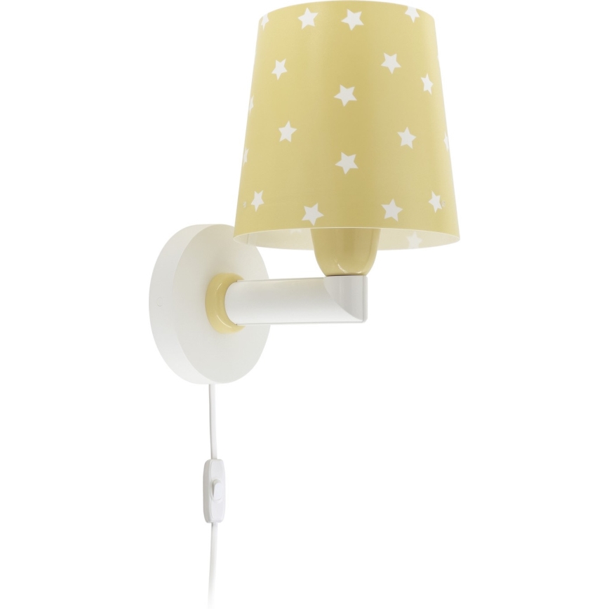 Dalber 82219A - Aplique infantil STAR LIGHT 1xE27/60W/230V amarillo