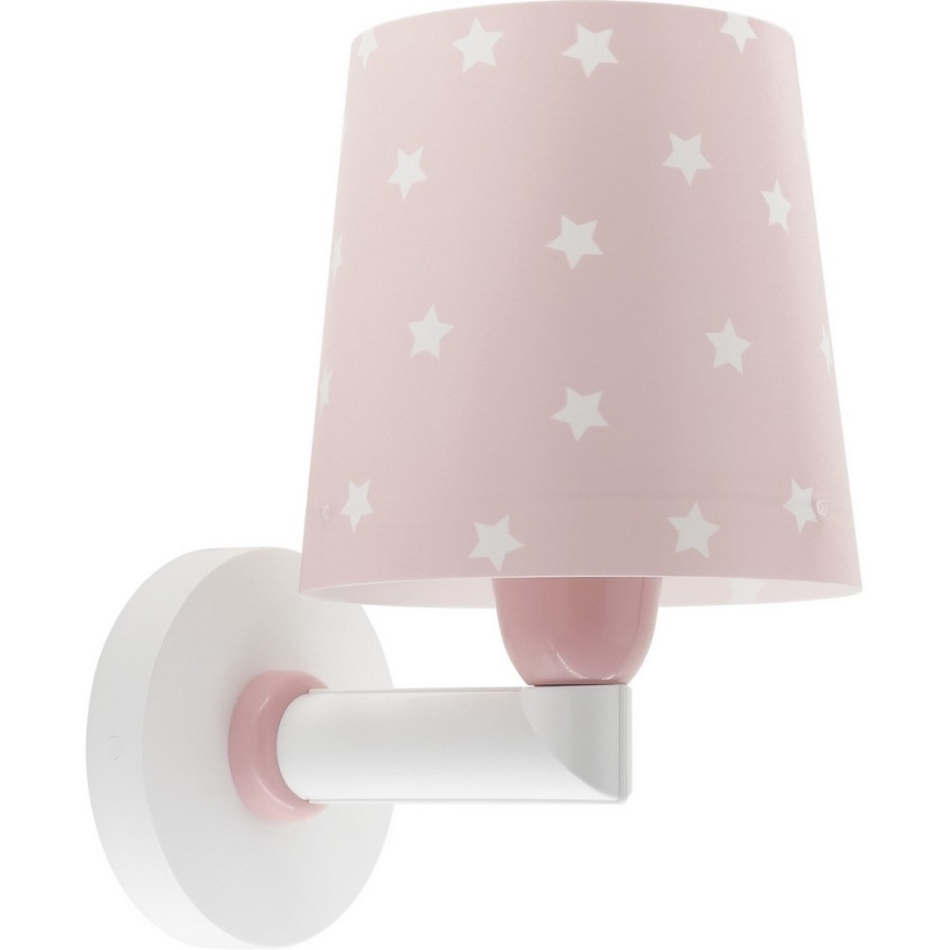 Dalber 82219S - Aplique infantil STAR LIGHT 1xE27/60W/230V rosa