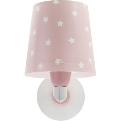 Dalber 82219S - Aplique infantil STAR LIGHT 1xE27/60W/230V rosa