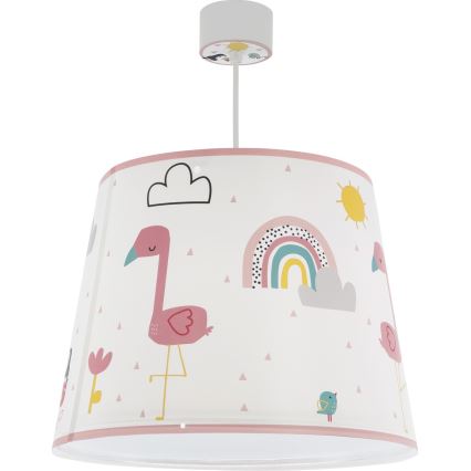 Dalber 82462 - Lámpara colgante infantil FLAMINGO 1xE27/15W/230V