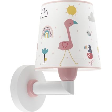 Dalber 82469 - Aplique infantil FLAMINGO 1xE27/15W/230V