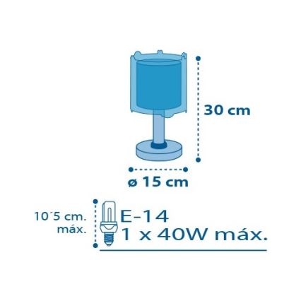 Dalber D-41341 - Lámpara infantil PLANETS 1xE14/40W/230V