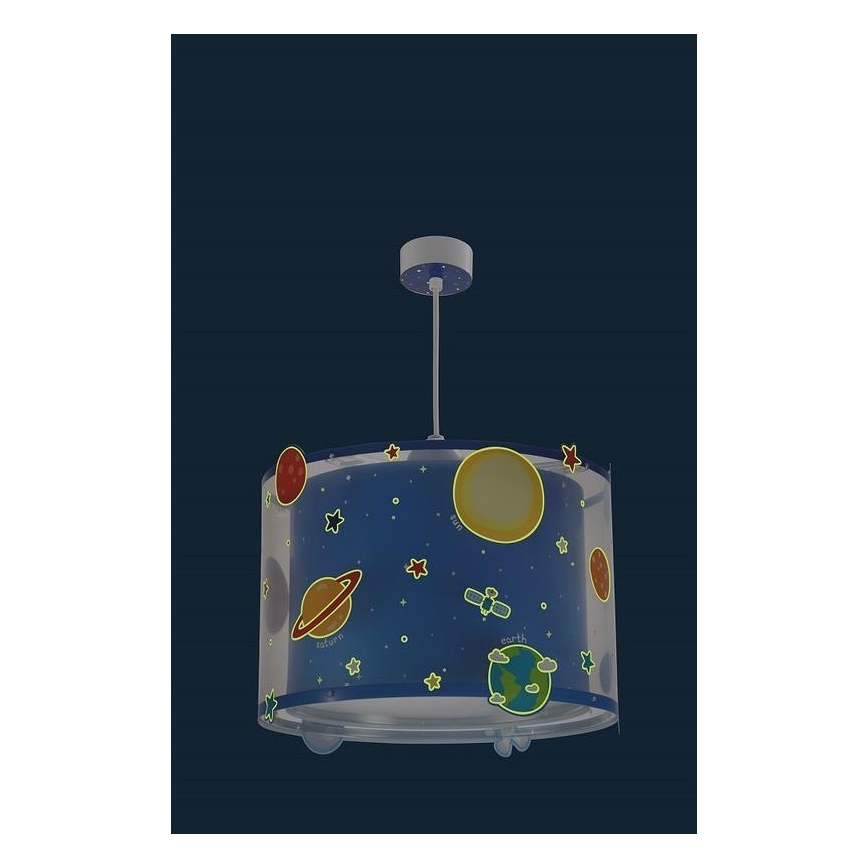 Dalber D-41342 - Lámpara colgante infantil PLANETS 1xE27/60W/230V