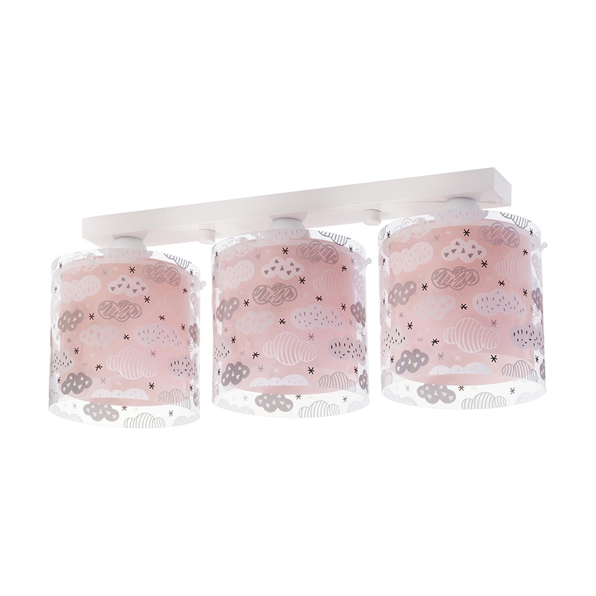 Dalber D-41413S - Plafón infantil CLOUDS 3xE27/60W/230V
