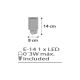 Dalber D-41415E - Lámpara LED con enchufe CLOUDS 1xE14/0,3W/230V