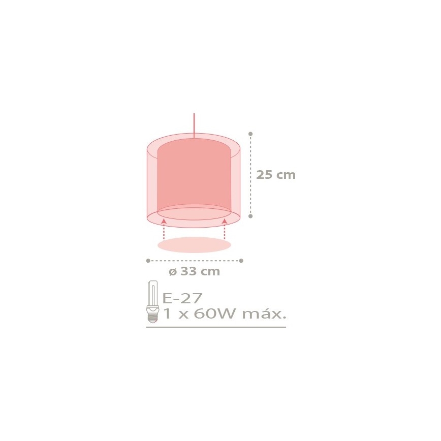 Dalber D-41432 - Lámpara colgante COLOR RAIN 1xE27/60W/230V