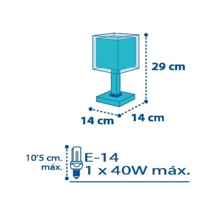 Dalber D-43421 - Lámpara infantil PETIT MARIN 1xE14/40W/230V