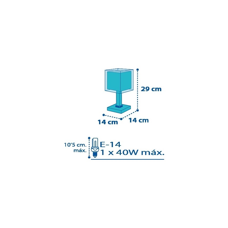 Dalber D-43421 - Lámpara infantil PETIT MARIN 1xE14/40W/230V