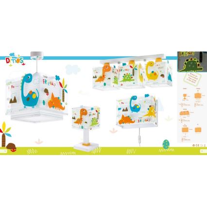 Dalber D-73451 - Lámpara infantil DINOS 1xE14/40W/230V